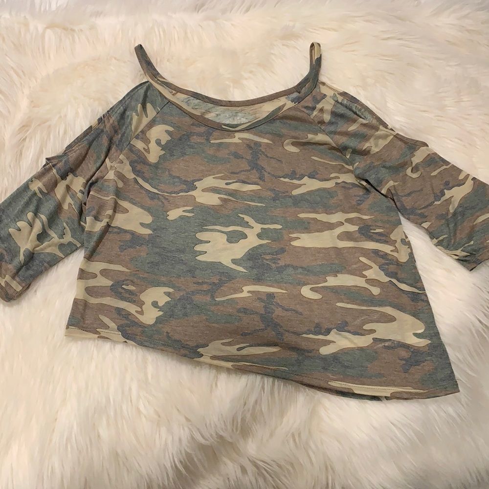 Blue Life Camo Top